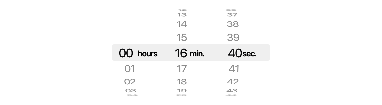 CupertinoTimerPicker